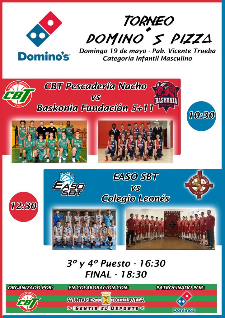 Cartel Torneo Infantil Domino's Pizza