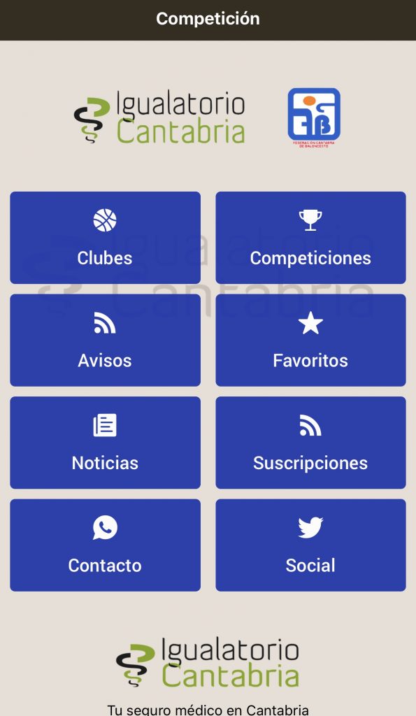 App Federación Cántabra de Baloncesto