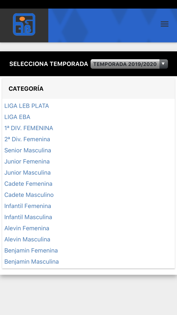 App Federación Cántabra de Baloncesto