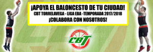 Banner para colaboradores del equipo del CBT en Liga EBA
