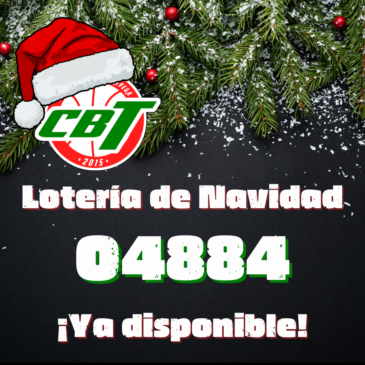 ¡Ya tenemos Lotería de Navidad del CBT Torrelavega!